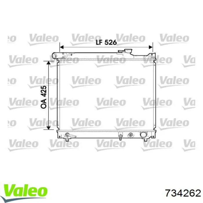 Радиатор 734262 VALEO