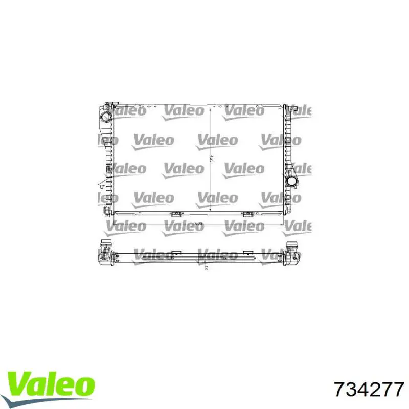 Радиатор 734277 VALEO