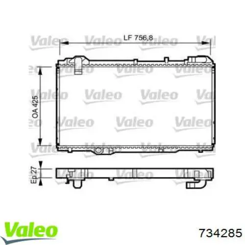 Радиатор 734285 VALEO