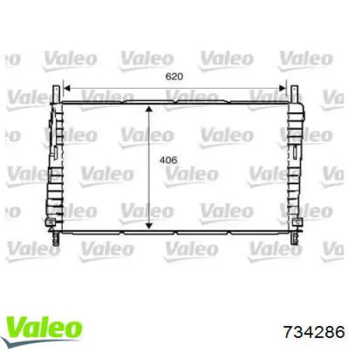 Радиатор 734286 VALEO