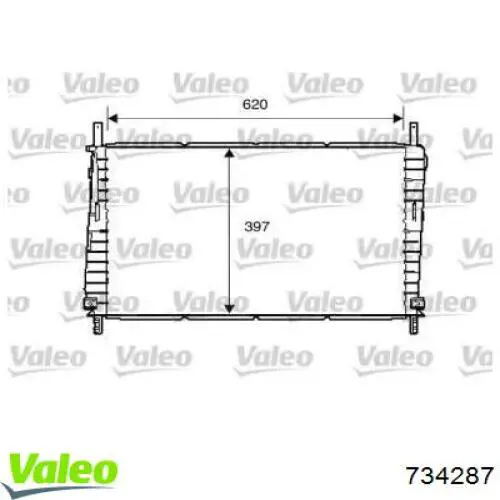 Радиатор 734287 VALEO