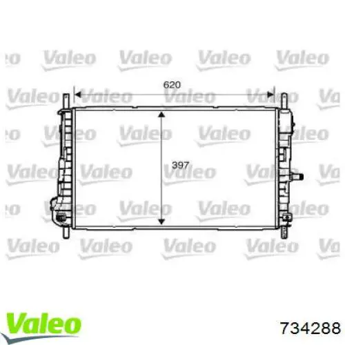 Радиатор 734288 VALEO