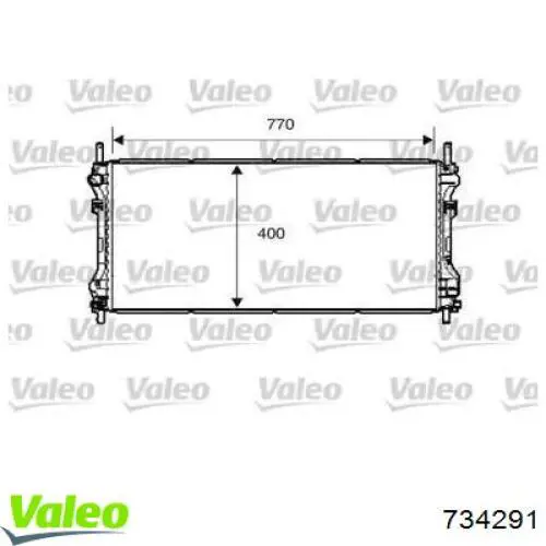 Радиатор 734291 VALEO