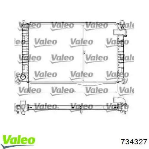 Радиатор 734327 VALEO