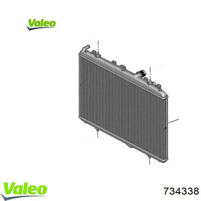 734338 VALEO радиатор