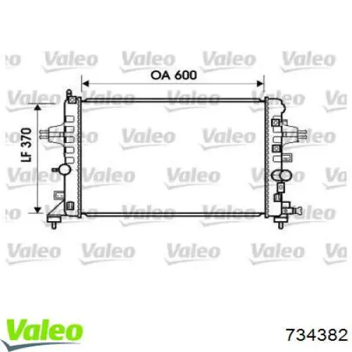 Радиатор 734382 VALEO