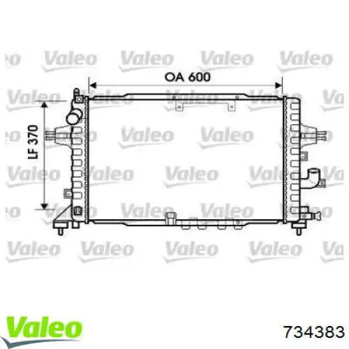 Радиатор 734383 VALEO