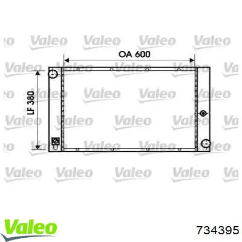 Радиатор 734395 VALEO