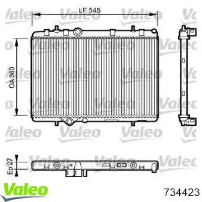 Радиатор 734423 VALEO