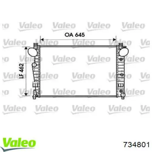 Радиатор 734801 VALEO