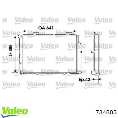 Радиатор 734803 VALEO