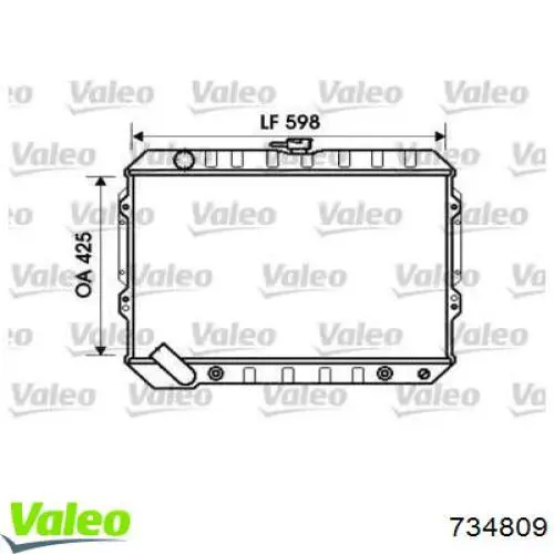 Радиатор 734809 VALEO