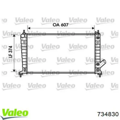 Радиатор 734830 VALEO