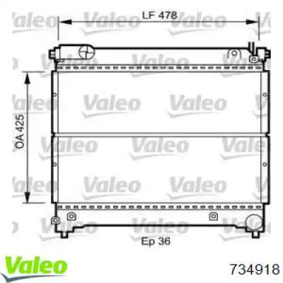 Радиатор 734918 VALEO