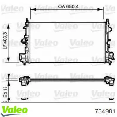 Радиатор охлаждения двигателя Opel 51773281 цена, от 98.16 USD