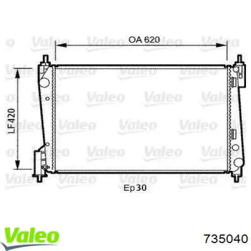 Радиатор 735040 VALEO