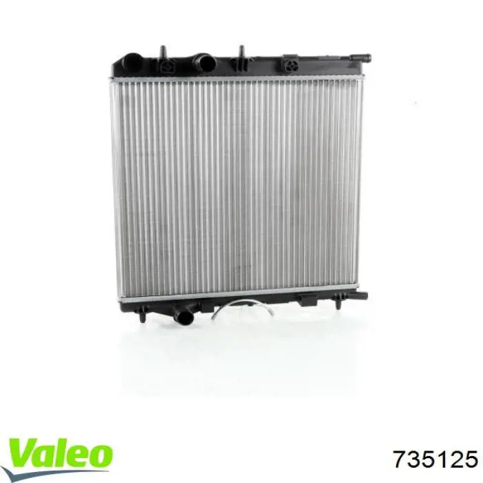 Radiador refrigeración del motor 735125 VALEO