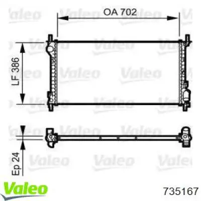 735167 VALEO Радиатор основной