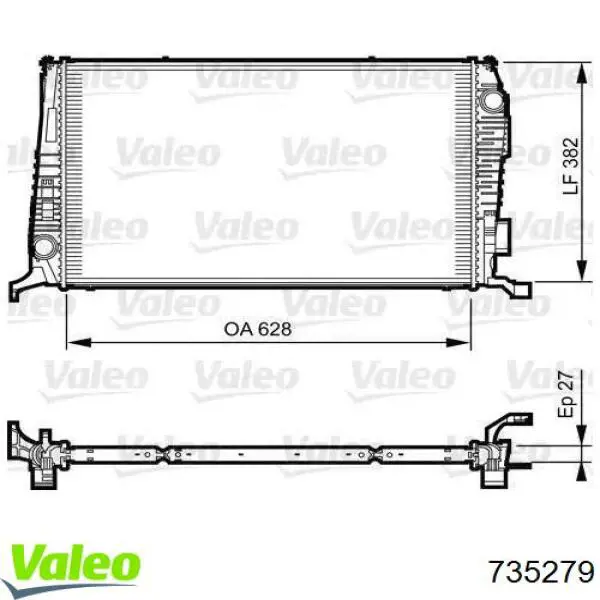 735279 VALEO радиатор