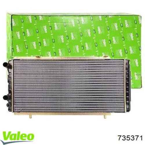 Radiador refrigeración del motor 735371 VALEO