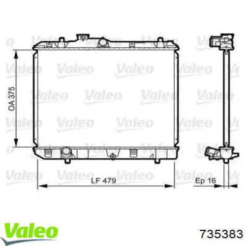 D7X102TT Thermotec Радиатор основной