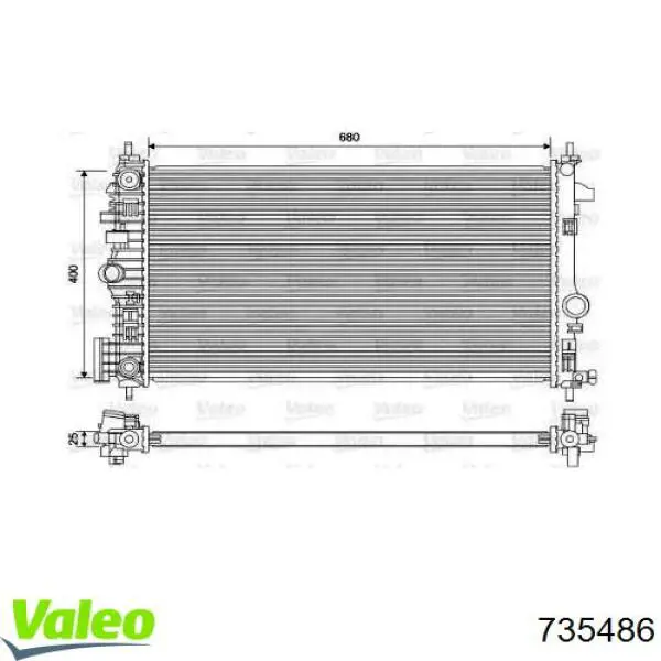 Купить PL462647 Koyorad Радиатор водяной