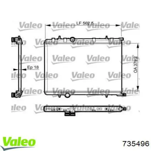 Радиатор 735496 VALEO