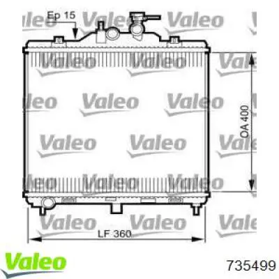 Радиатор 735499 VALEO