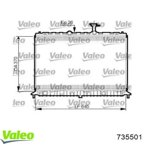 Радиатор 735501 VALEO