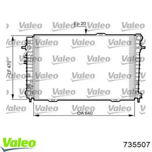 Радиатор 735507 VALEO