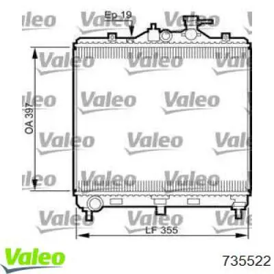 Радиатор 735522 VALEO