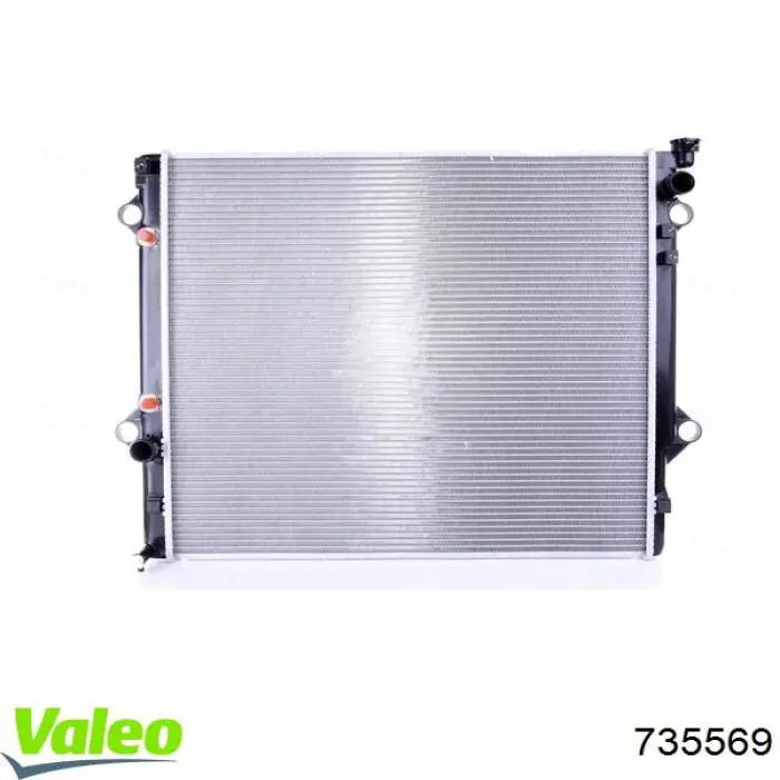 Radiador refrigeración del motor 735569 VALEO