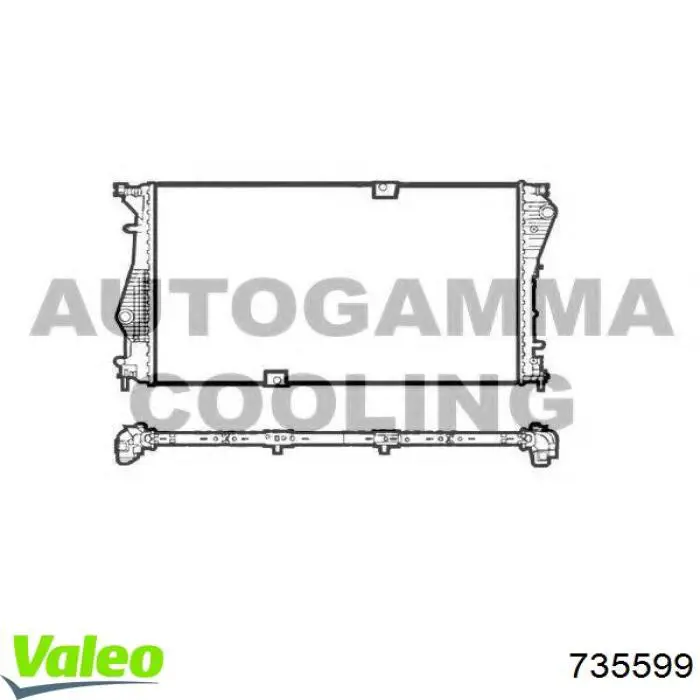 Радиатор охлаждения двигателя VALEO 735599 цена, от 112.74 USD