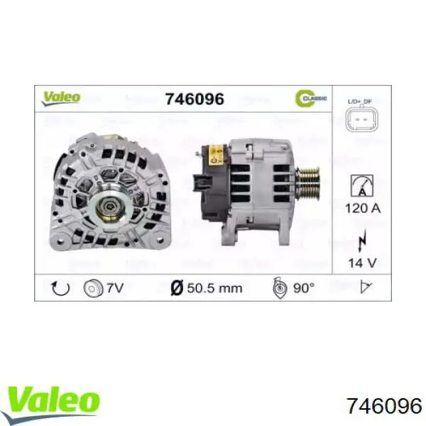 Генератор 746096 VALEO