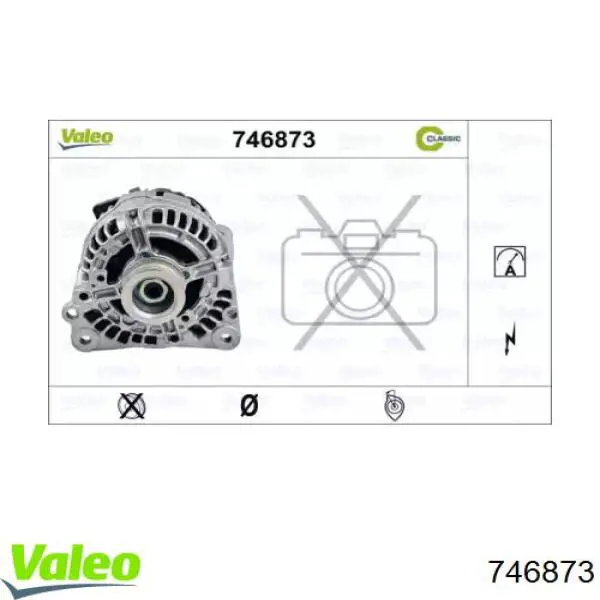 Генератор 746873 VALEO