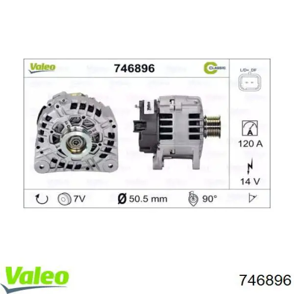 746896 VALEO gerador