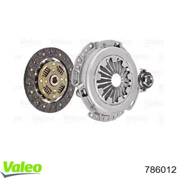 Купить 786012 VALEO Комплект сцепления (диск, корзина, подшипник)