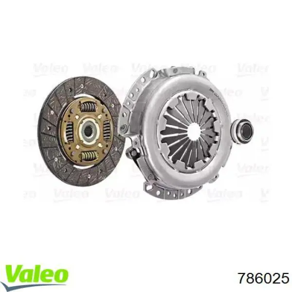 Купить 786025 VALEO Комплект сцепления (диск, корзина, подшипник)