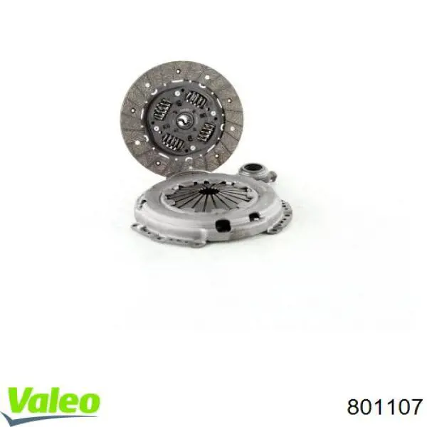 Купить 801107 VALEO Комплект сцепления (диск, корзина, подшипник)