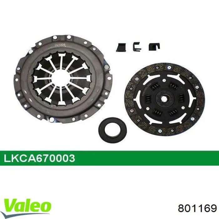 Комплект сцепления (3 части) VALEO 801169 цена, от 69.65 USD