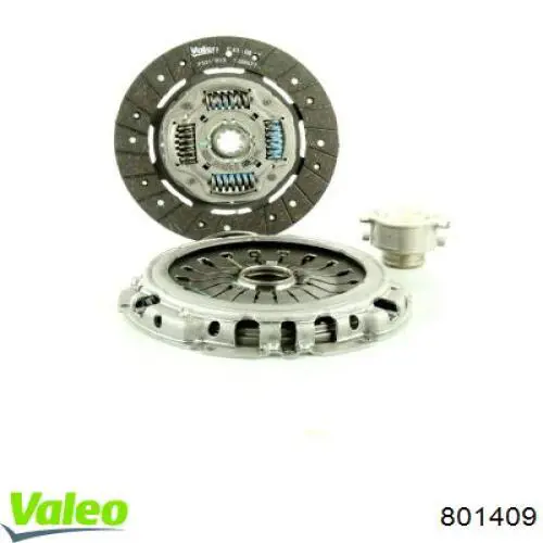 Купить 801409 VALEO Комплект сцепления (диск, корзина, подшипник)