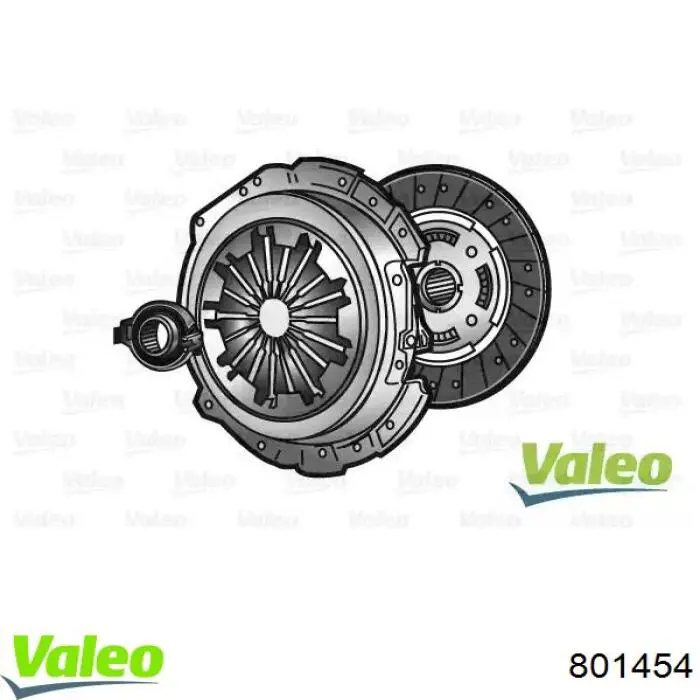 Kit de embrague (3 partes) 801454 VALEO