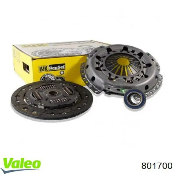 Купить 801700 VALEO Комплект сцепления (диск, корзина, подшипник)