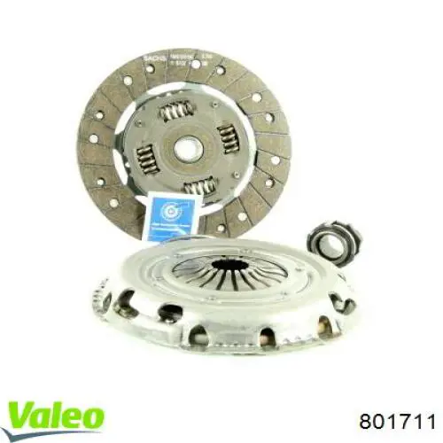Купить 801711 VALEO Комплект сцепления (диск, корзина, подшипник)