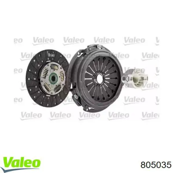 Купить 805035 VALEO Комплект сцепления (диск, корзина, подшипник)