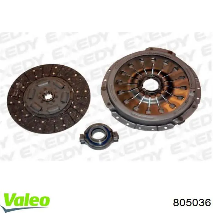 Комплект сцепления (3 части) VALEO 805036 цена, от 369.22 USD