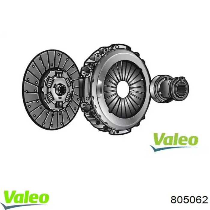 Купить 805062 VALEO Комплект сцепления (диск, корзина, подшипник)