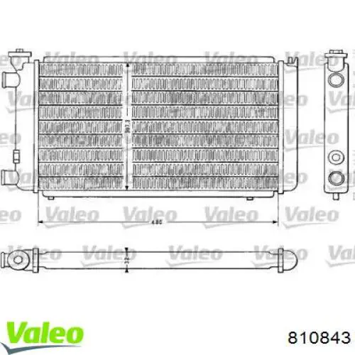 Радиатор 810843 VALEO