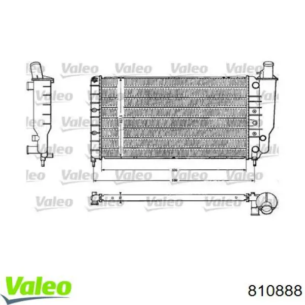 Радиатор охлаждения двигателя Renault (RVI) 7701415003 цена, от  