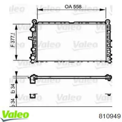 Радиатор 810949 VALEO